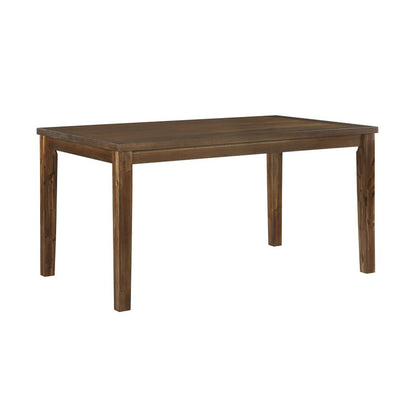 Prineville 7-Piece Cherry Wood Dining Set with 6 Upholstered Chairs - Tbl Nobg Side