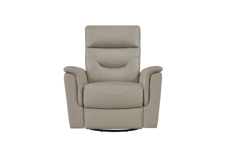 Anglesey Black Leather Power Reclining Sofa / Loveseat / Chair - Power Swivel Glider Recliner Front Closed Nobg