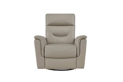 Anglesey Black Leather Power Reclining Sofa / Loveseat / Chair - Power Swivel Glider Recliner Front Closed Nobg