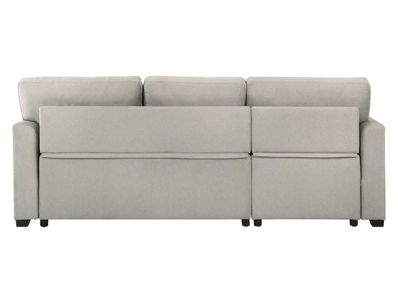 99073 Sectional (Not in original product list PDF) - 2Pc Reversible Sofa Sectional With Pullout Sleeper Lhf Storage Chaise Back Nobg