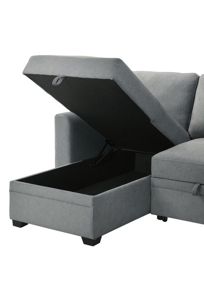 99073 Sectional (Not in original product list PDF) - 2Pc Reversible Sofa Sectional With Pullout Sleeper Lhf Storage Chaise Chaise Detail Nobg