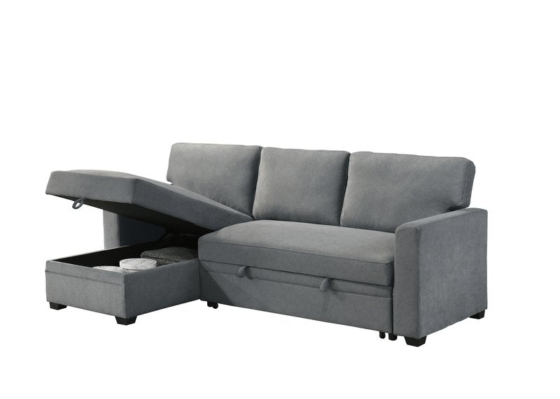 99073 Sectional (Not in original product list PDF) - 2Pc Reversible Sofa Sectional With Pullout Sleeper Lhf Storage Chaise Chaise Open Nobg