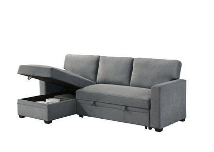 99073 Sectional (Not in original product list PDF) - 2Pc Reversible Sofa Sectional With Pullout Sleeper Lhf Storage Chaise Chaise Open Nobg