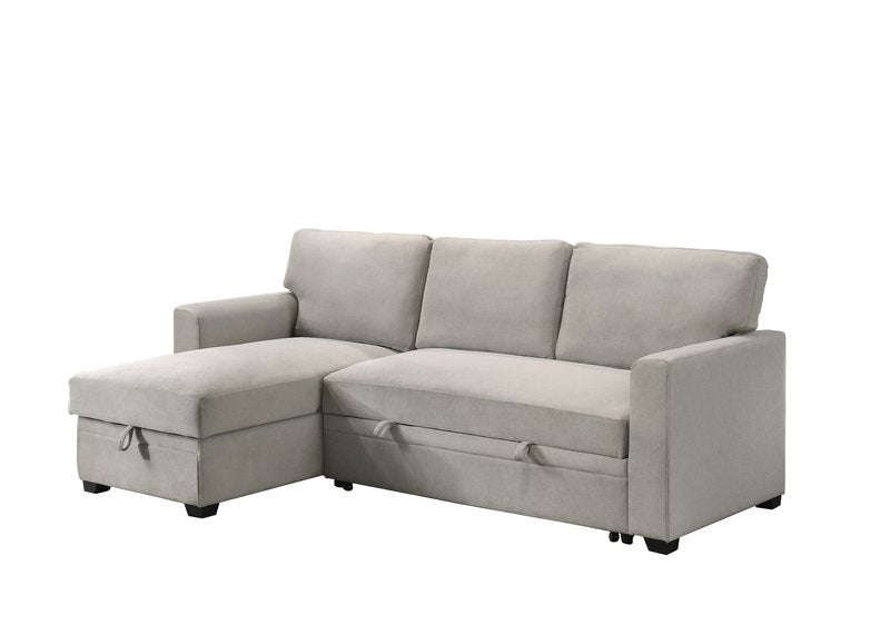 99073 Sectional (Not in original product list PDF) - 2Pc Reversible Sofa Sectional With Pullout Sleeper Lhf Storage Chaise Closed Nobg