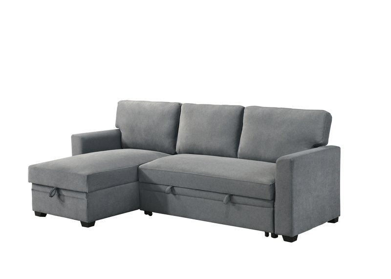99073 Sectional (Not in original product list PDF) - 2Pc Reversible Sofa Sectional With Pullout Sleeper Lhf Storage Chaise Closed Nobg