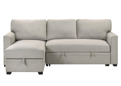 99073 Sectional (Not in original product list PDF) - 2Pc Reversible Sofa Sectional With Pullout Sleeper Lhf Storage Chaise Front Closed Nobg