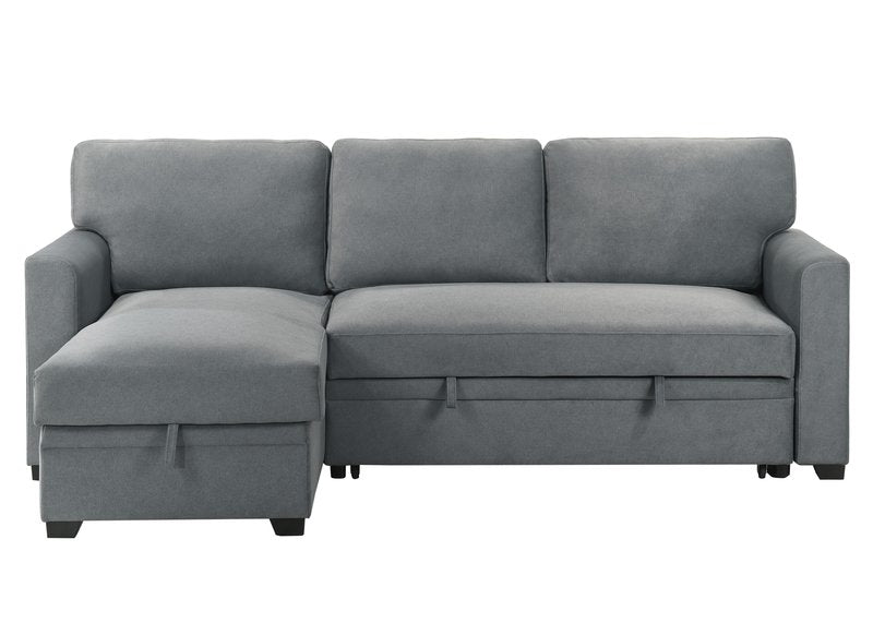 99073 Sectional (Not in original product list PDF) - 2Pc Reversible Sofa Sectional With Pullout Sleeper Lhf Storage Chaise Front Closed Nobg