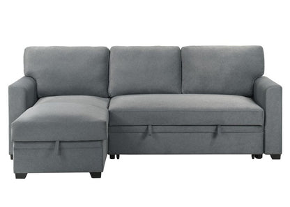 99073 Sectional (Not in original product list PDF) - 2Pc Reversible Sofa Sectional With Pullout Sleeper Lhf Storage Chaise Front Closed Nobg