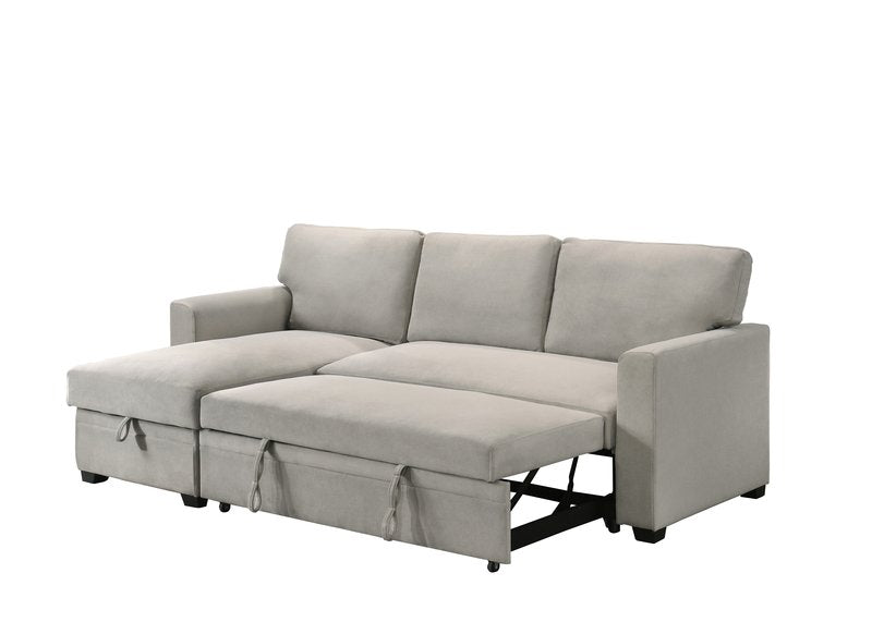 99073 Sectional (Not in original product list PDF) - 2Pc Reversible Sofa Sectional With Pullout Sleeper Lhf Storage Chaise Sleeper Open Nobg