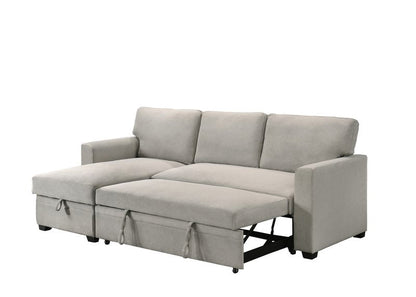 99073 Sectional (Not in original product list PDF) - 2Pc Reversible Sofa Sectional With Pullout Sleeper Lhf Storage Chaise Sleeper Open Nobg