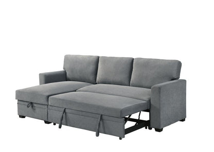 99073 Sectional (Not in original product list PDF) - 2Pc Reversible Sofa Sectional With Pullout Sleeper Lhf Storage Chaise Sleeper Open Nobg