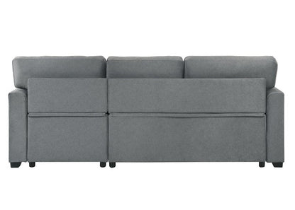 99073 Sectional (Not in original product list PDF) - 2Pc Reversible Sofa Sectional With Pullout Sleeper Rhf Storage Chaise Back Nobg