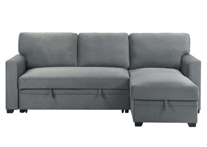 99073 Sectional (Not in original product list PDF) - 2Pc Reversible Sofa Sectional With Pullout Sleeper Rhf Storage Chaise Front Closed Nobg