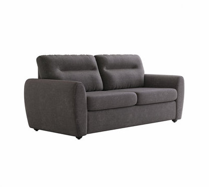 Vynn Gray Sofa Bed with 4-Inch Foam Mattress - Sofa Bed Angle Closed Nobg