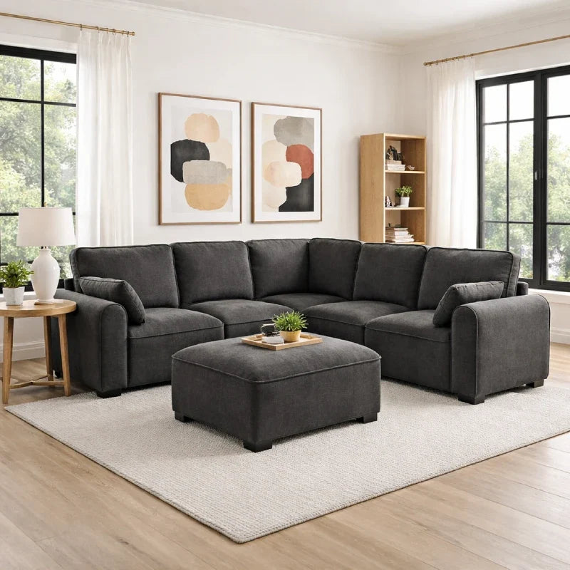 Valencia Grey Modular Sectional